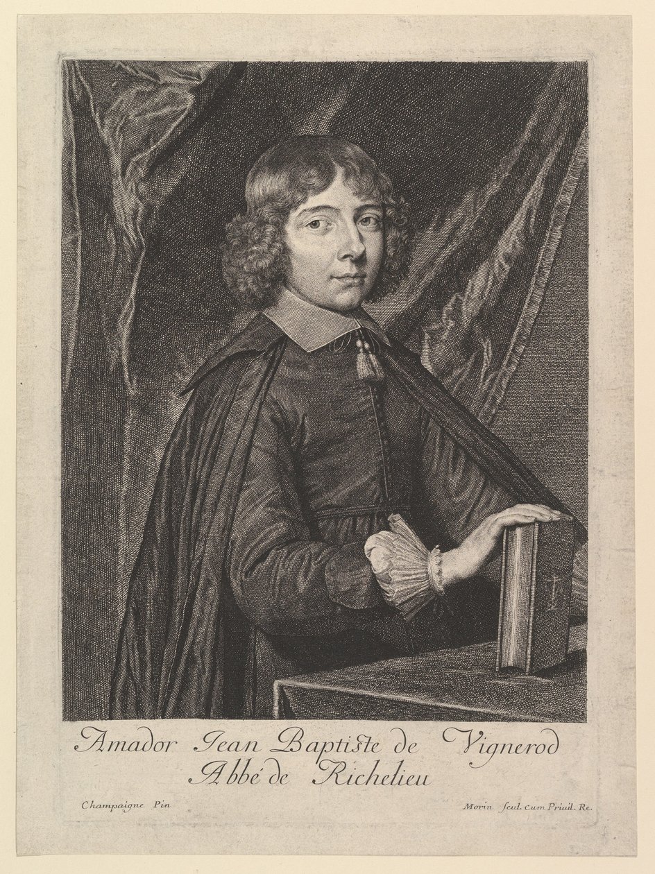 Amador Jean-Baptiste de Vignerod, Abt von Richelieu von Jean Morin