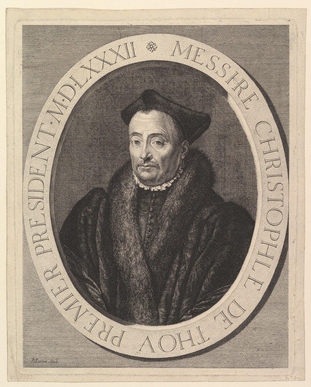 Christophe de Thou, erster Präsident im Parlament von Jean Morin