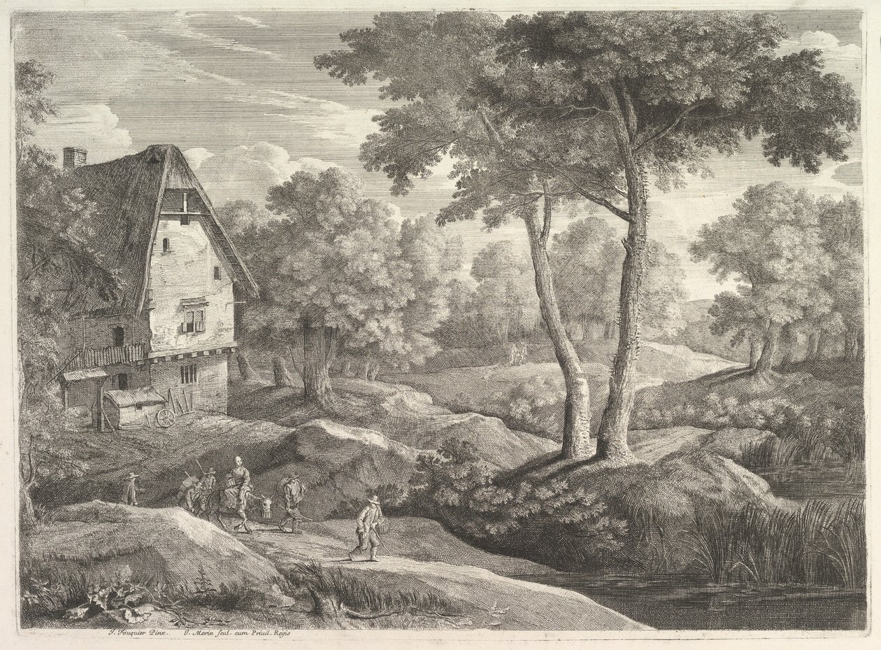 Bauern auf dem Marsch von Jean Morin