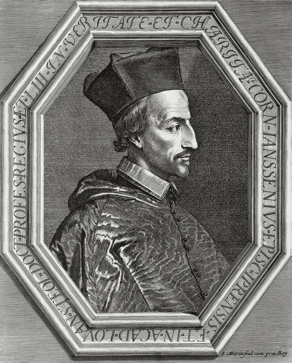 Porträt von Corneille Janssens (Cornelius Jansen) von Jean Morin