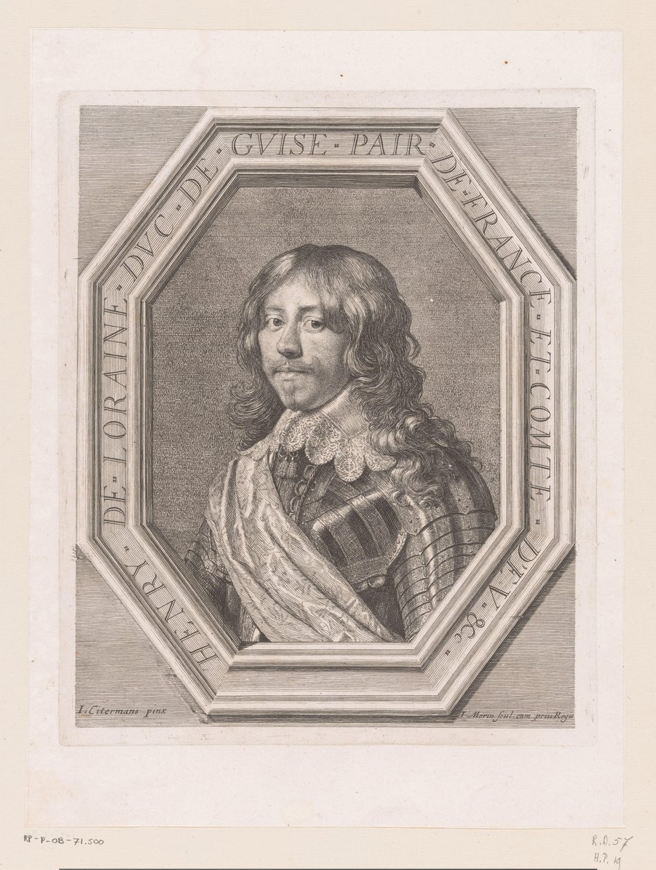 Porträt von Heinrich II. von Lothringen, Herzog von Guise von Jean Morin