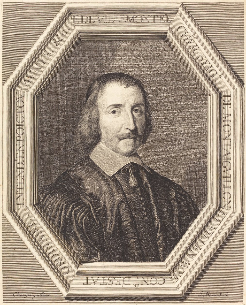 Francois de Villemontee von Jean Morin after Philippe de Champaigne