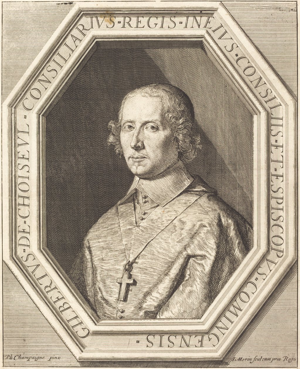 Gilbert de Choiseul du Plessis Praslin von Jean Morin after Philippe de Champaigne