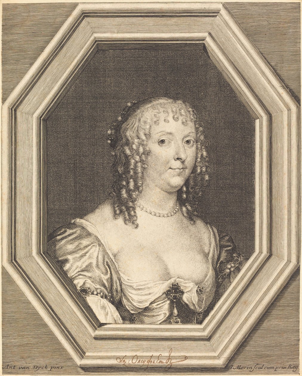Anne Sophie Herbert, Gräfin von Carnarvon von Jean Morin after Sir Anthony van Dyck