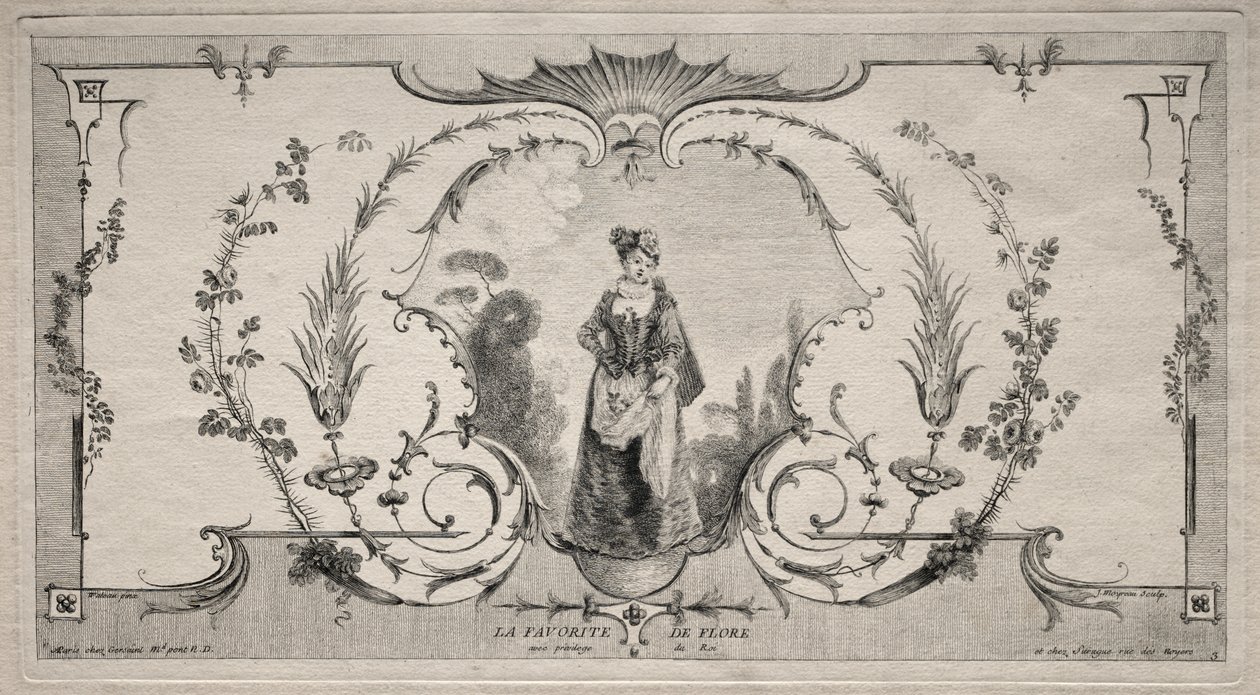 Der Favorit von Flora, Arabeske von Jean Moyreau