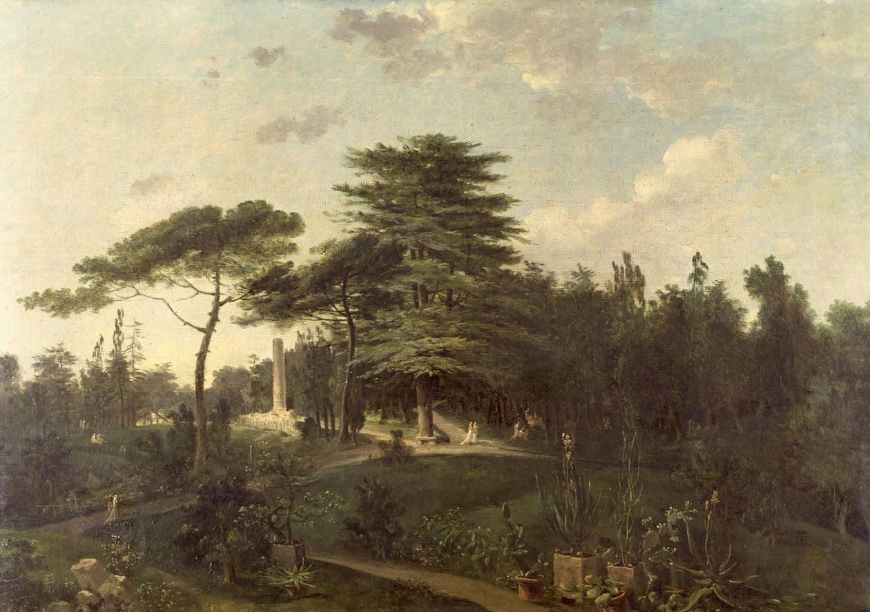 Die Zeder des Libanon im Jardin des Plantes von Jean Pierre Houel