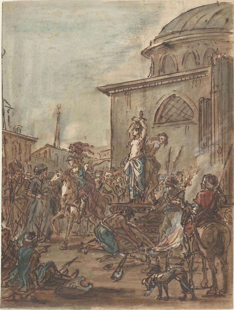Olindo und Sophronia von Clorinda gerettet von Jean Pierre Norblin