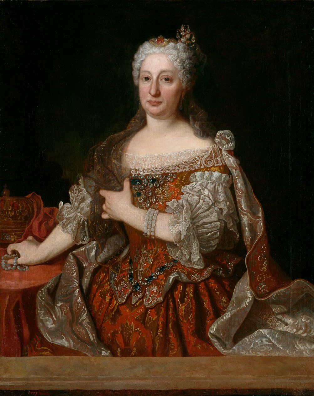Marie-Anne von Österreich (1683-1754) - Porträt der Erzherzogin Maria Anna von Österreich (1683-1754), Königin von Portugal von Jean Ranc