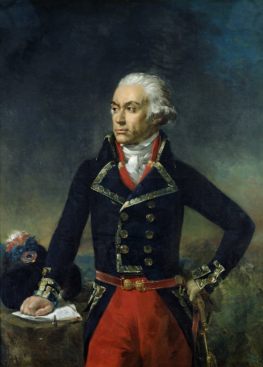 Charles-Francois du Perier Dumouriez (1739-1823) nach einem Gemälde von Jean Antoine Houdon, 1834 von Jean Sebastien Rouillard