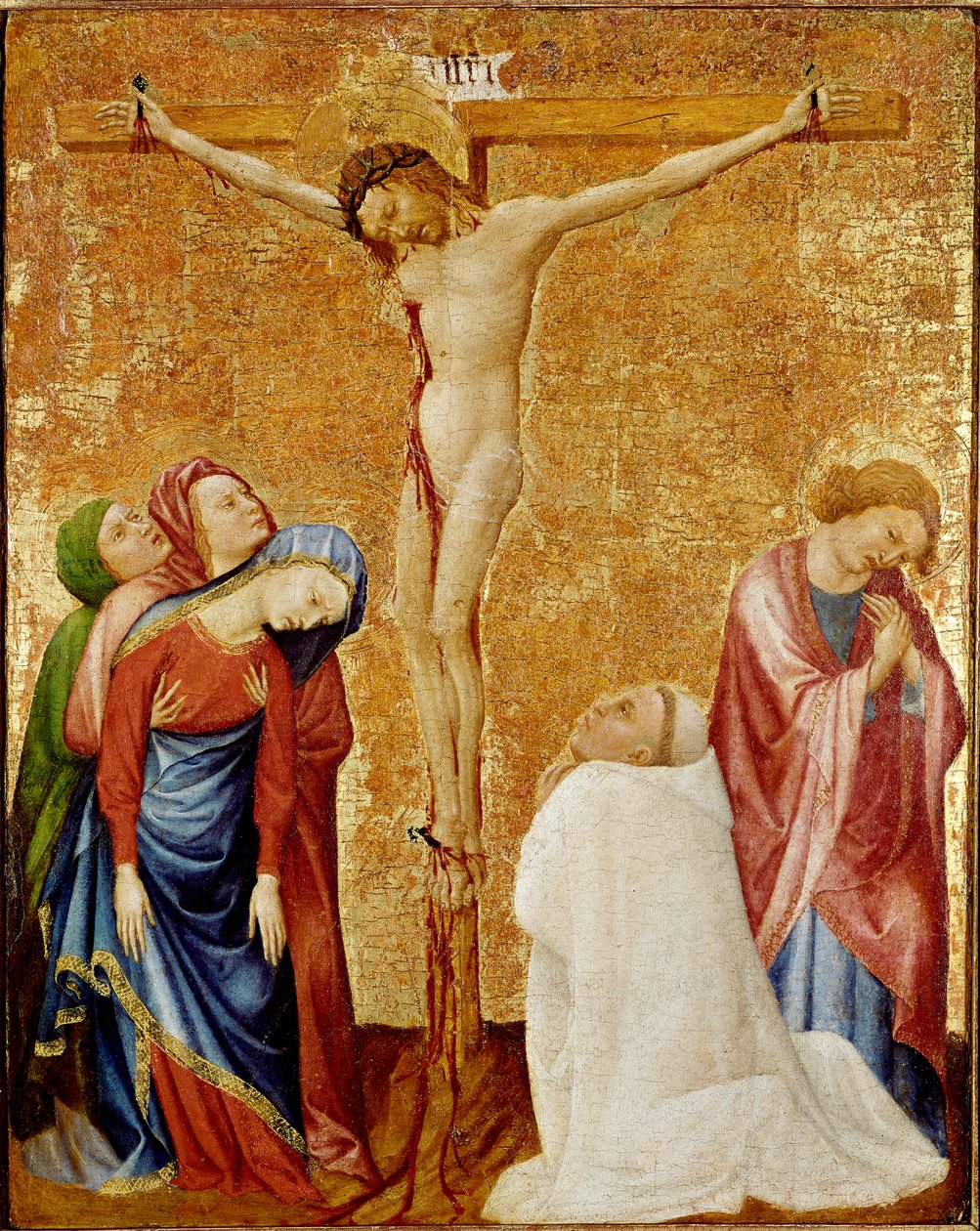 Kalvarienberg mit dem Kartäusermönch von Jean de Beaumetz