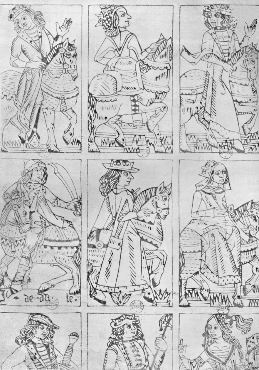 Lyonnese Spielkarten des fünfzehnten Jahrhunderts, 1903 von Jean de Dale