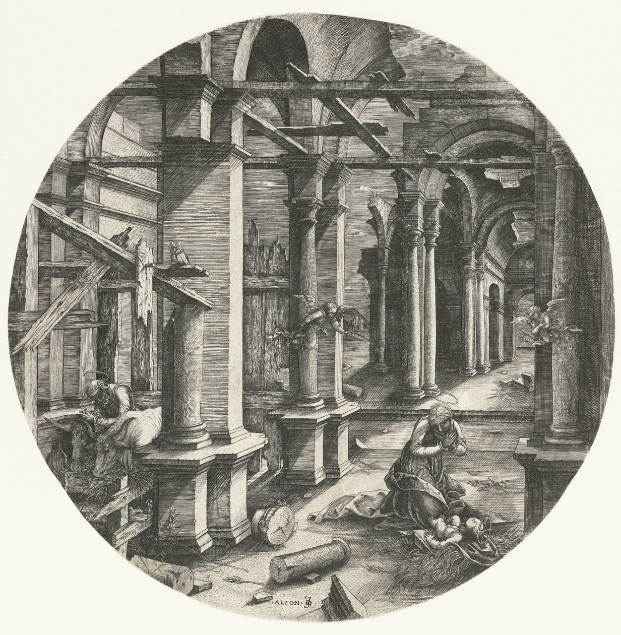 Die Heilige Familie in Bethlehem von Jean de Gourmont (I)