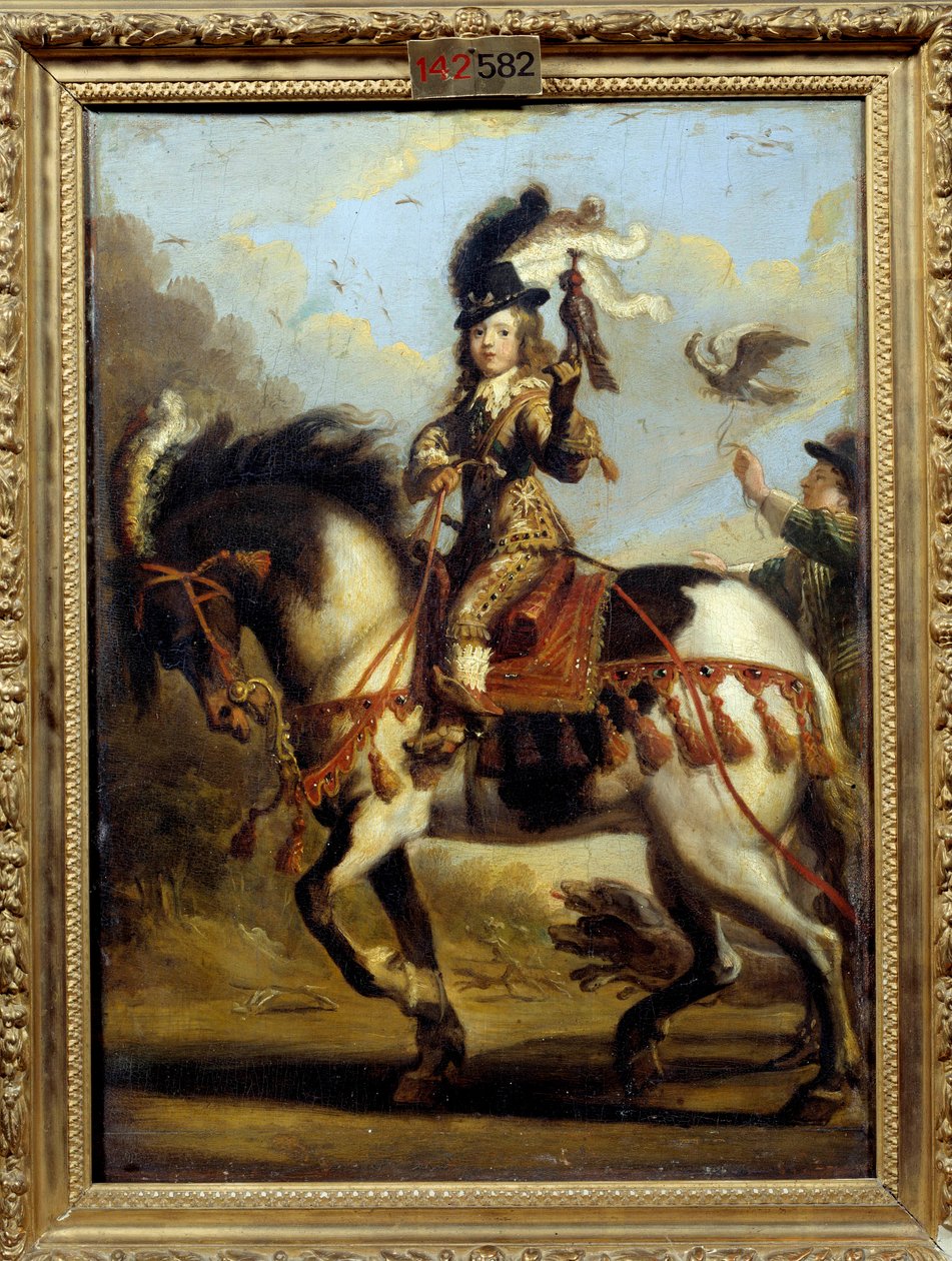Reiterporträt des jungen Ludwig XIV. (1638-1715) auf der Jagd von Jean de Saint Igny
