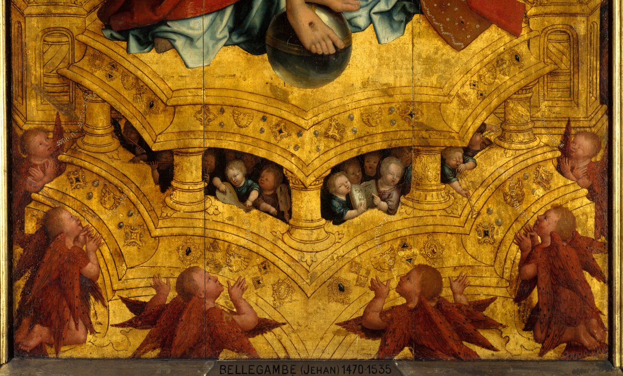 Die Dreifaltigkeit (Detail) von Jean the Elder Bellegambe