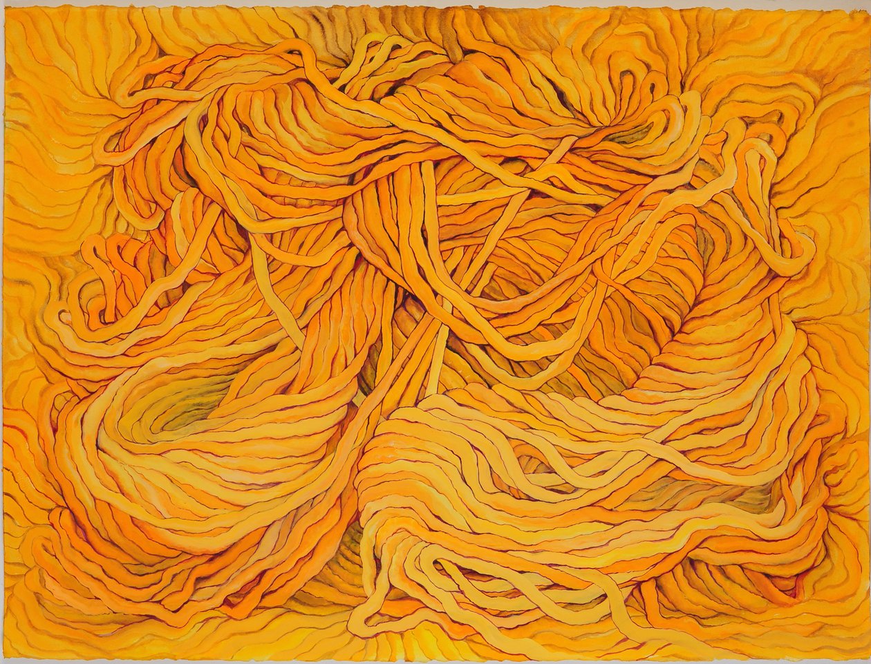 Gelbe Wolle, 2013 von Jeanne Maze