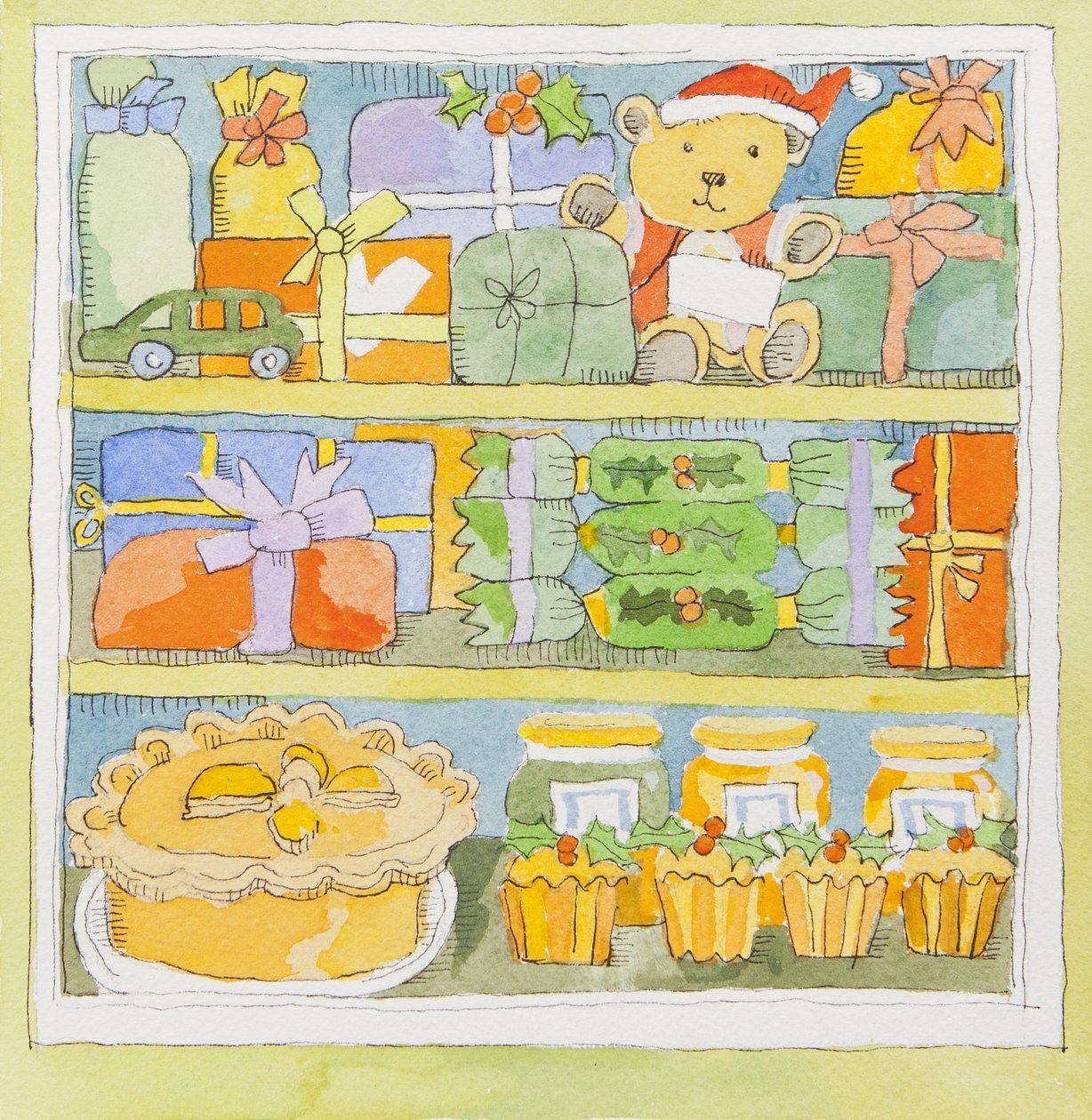 Weihnachtsschrank Innenansicht von Jennifer Abbott