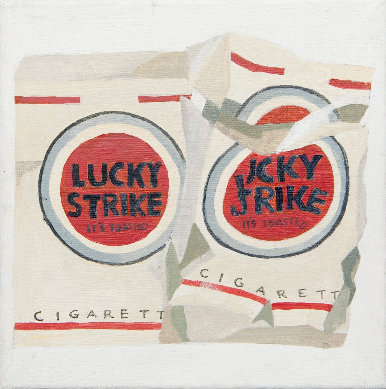 Weiße Lucky Strike Zigarettenpackungen von Jennifer Abbott