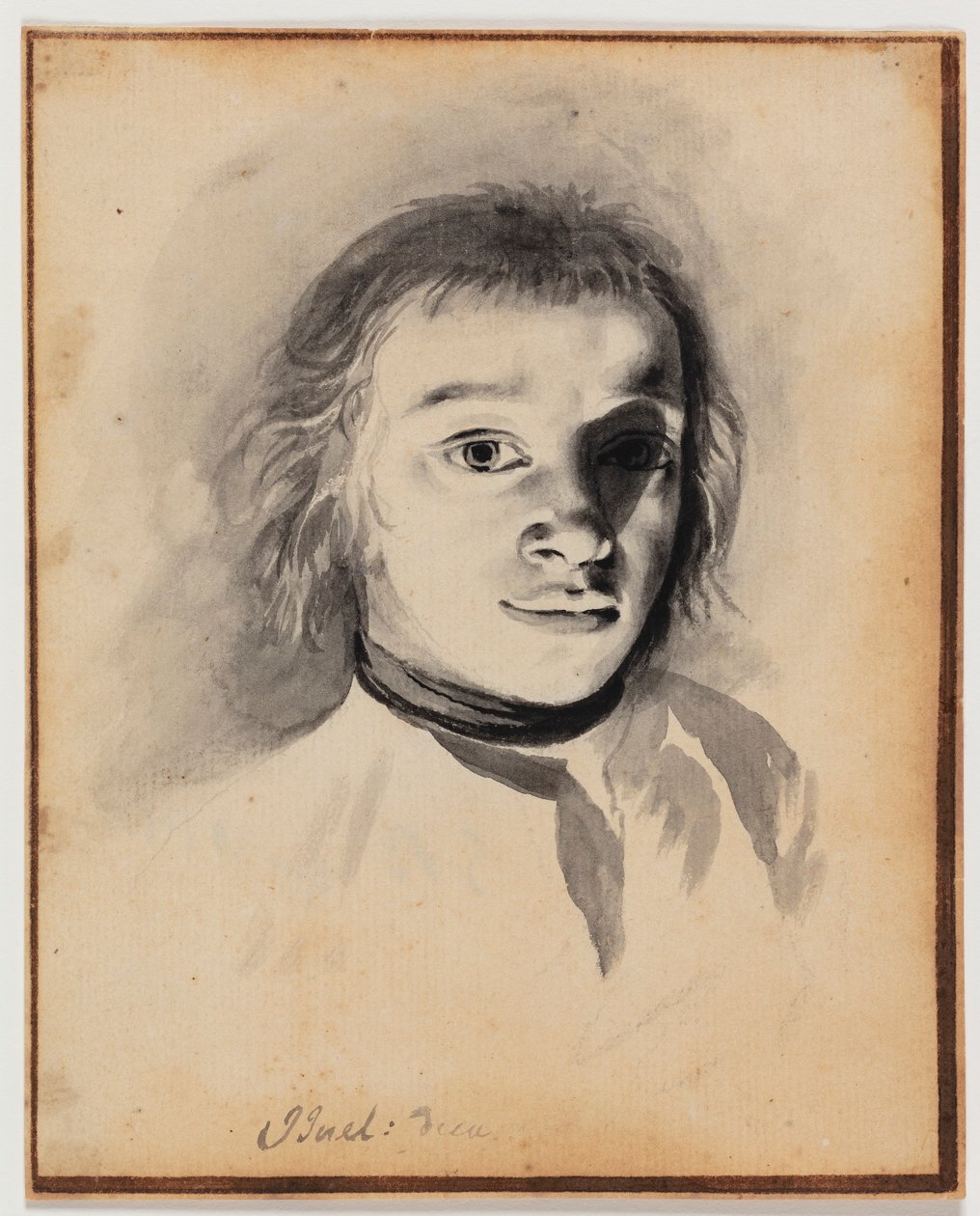 Selbstporträt bei künstlichem Licht von Jens Juel
