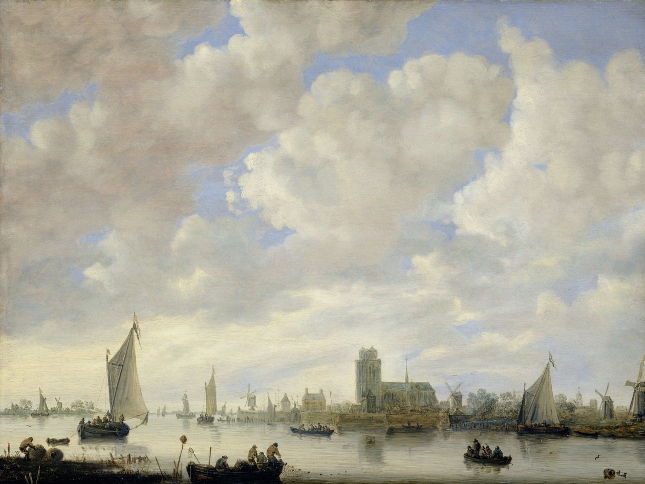 Ansicht der Merwede bei Dordrecht, ca. 1660 von Jeronimus van Diest