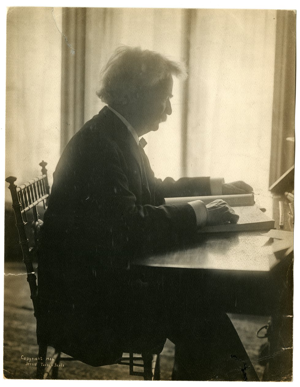 Mark Twain von Jessie Tarbox Beals: Kunstdruck kaufen