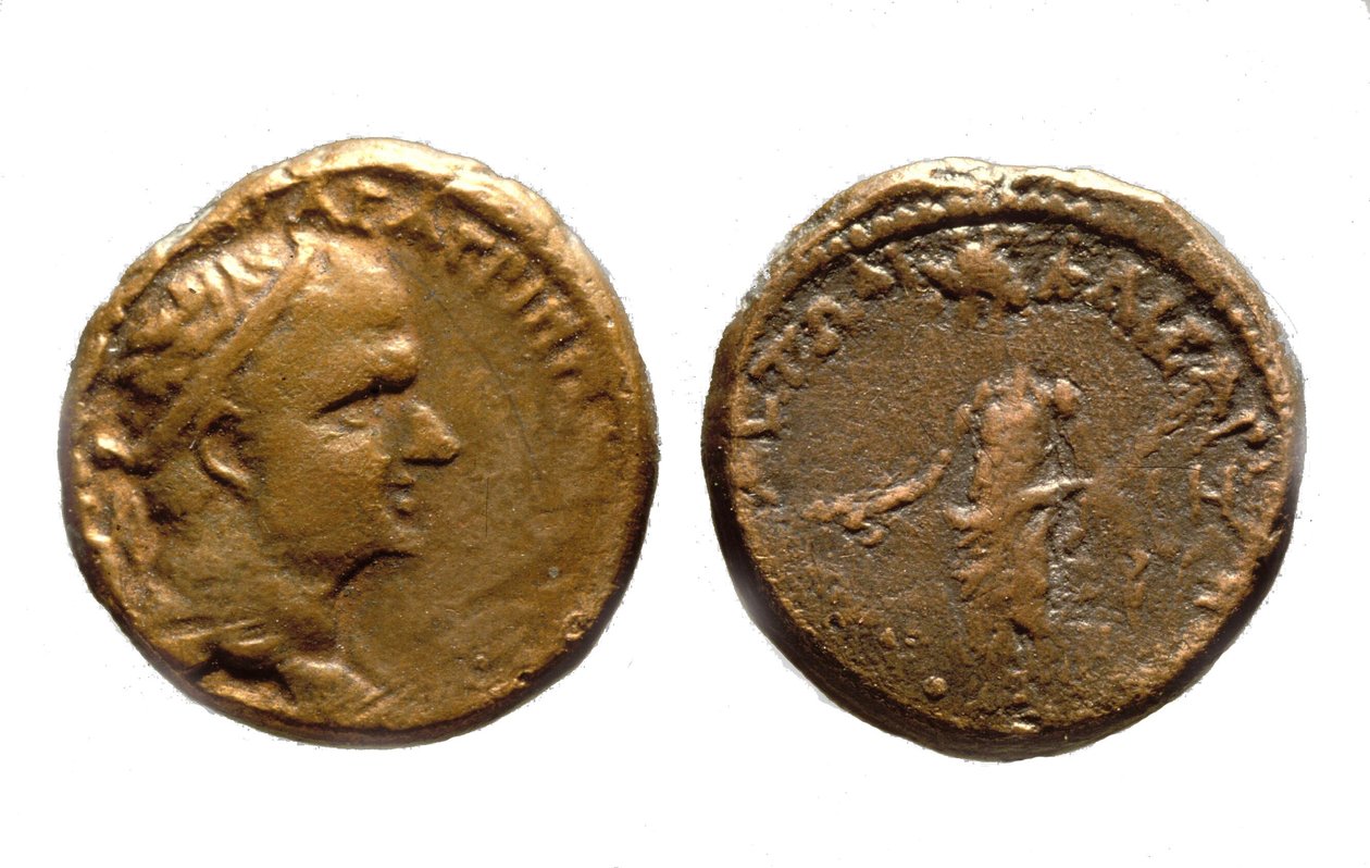 Münzen von Herodes Agrippa I., ca. 37-44 n. Chr. von Jewish School