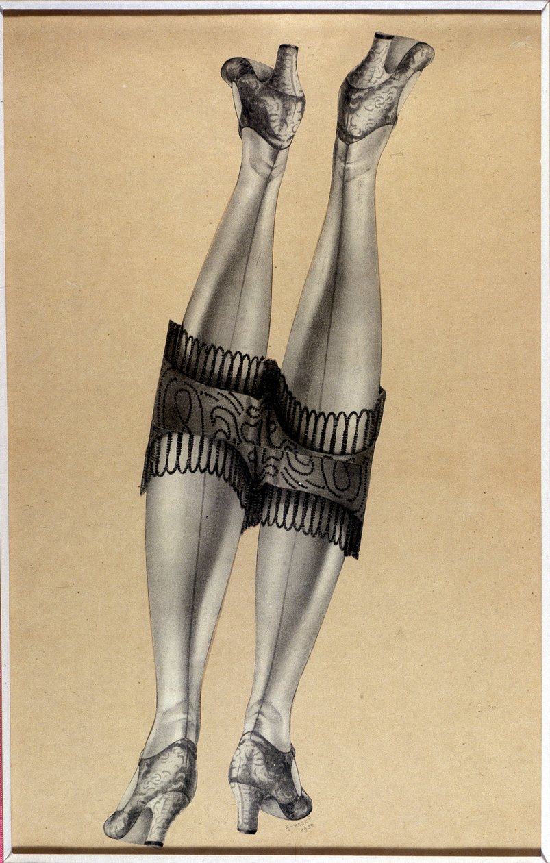 Collage „Deux belles jambes“ - von Jindrich Styrsky (1899-1942) von Jindrich Styrsky