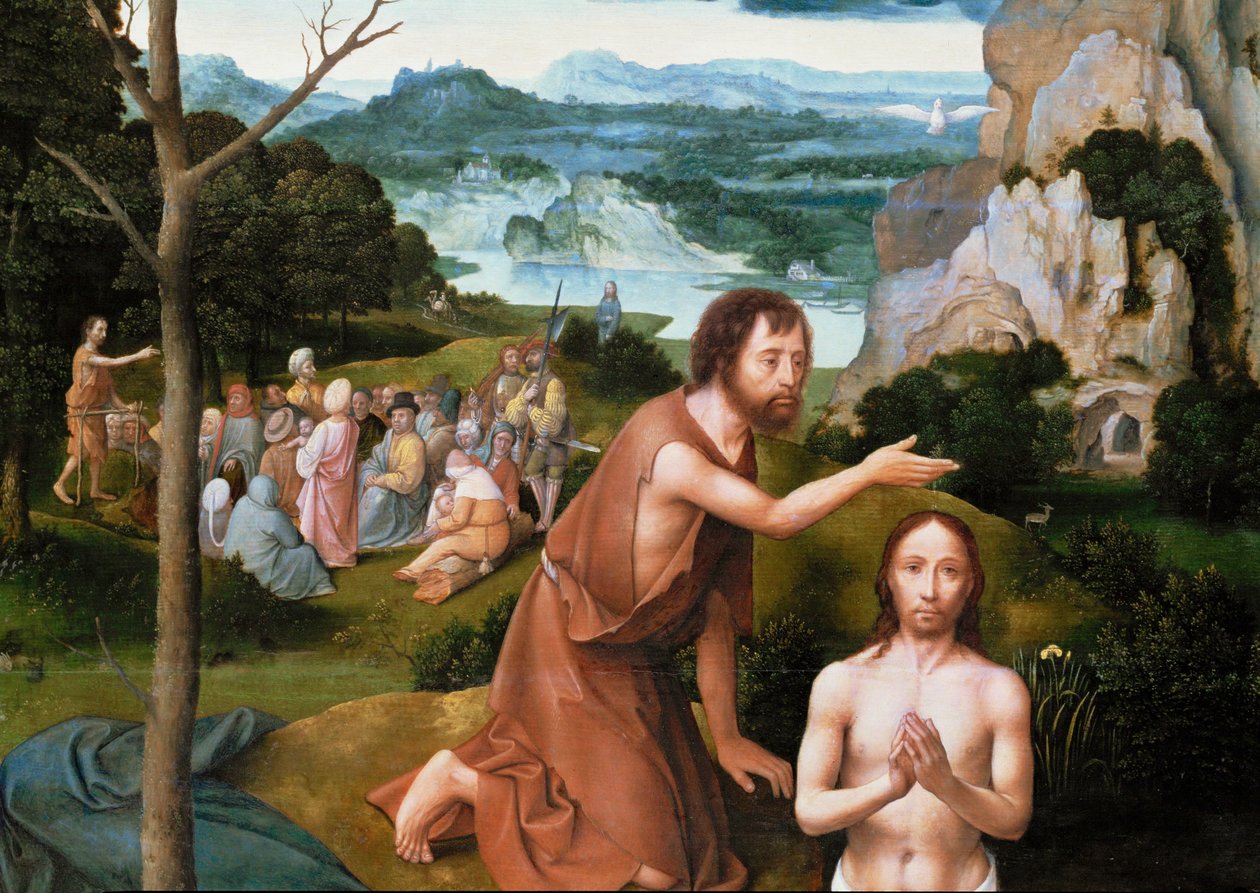 Die Taufe Christi von Joachim Patenier or Patinir