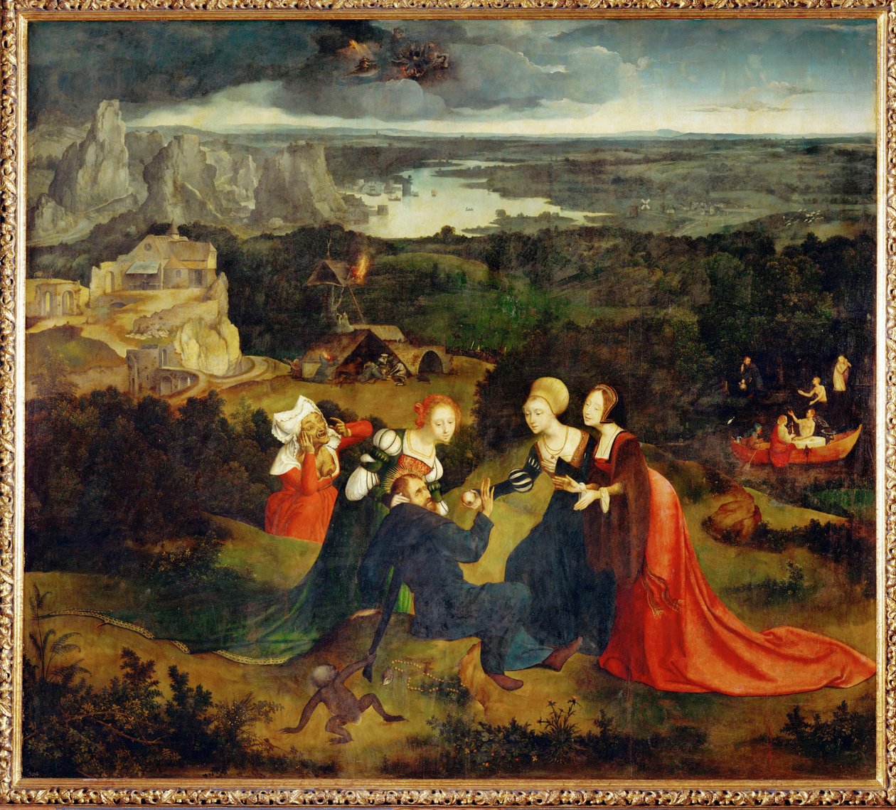 Die Versuchung des heiligen Antonius von Joachim Patenier or Patinir