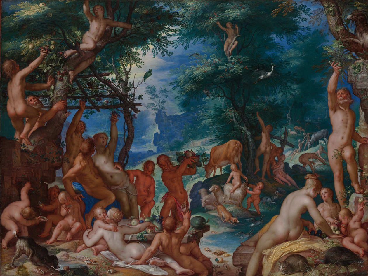 Das Goldene Zeitalter, 1605 von Joachim Wtewael or Utewael