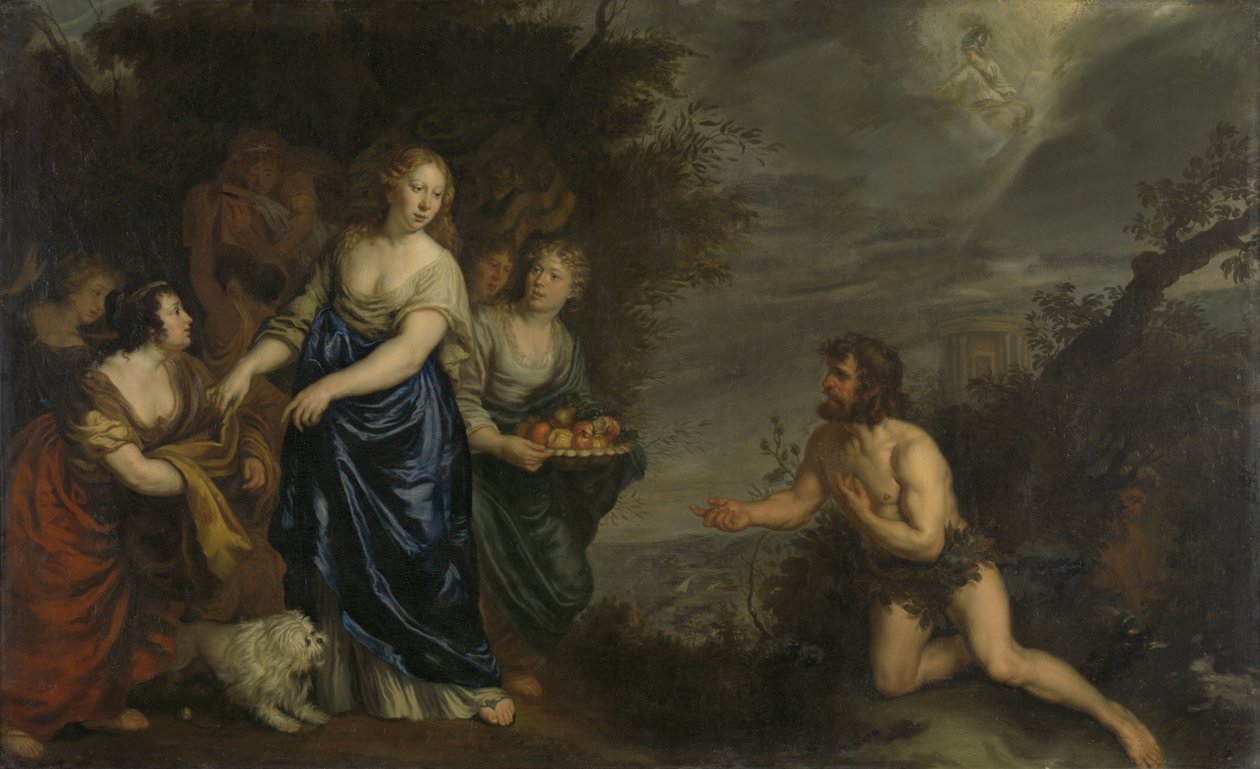 Odysseus und Nausikaa von Joachim von Sandrart