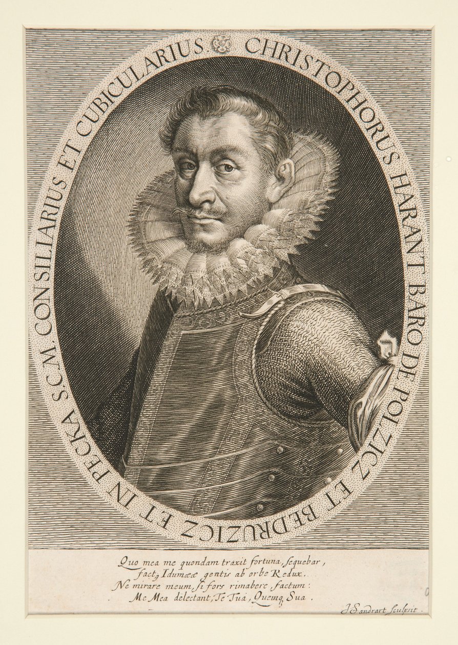 Porträt von Christophorus Harant von Joachim von Sandrart