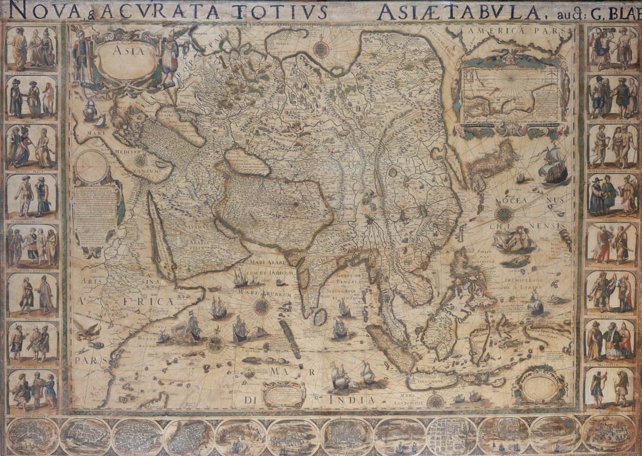 Nova & Acurata Totius Asiae Tabula, auct G. Blaeu, um 1673 von Joan Blaeu