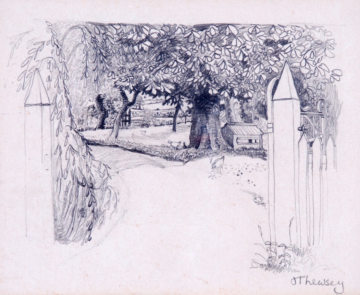 Tor zum Bauernhaus von Joan Thewsey
