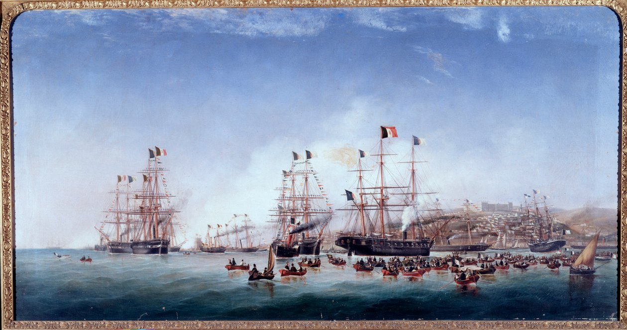 Italienisches Schiff Regina Maria Pia im Hafen von Lissabon von Joao Gomes da Silva Pedroso