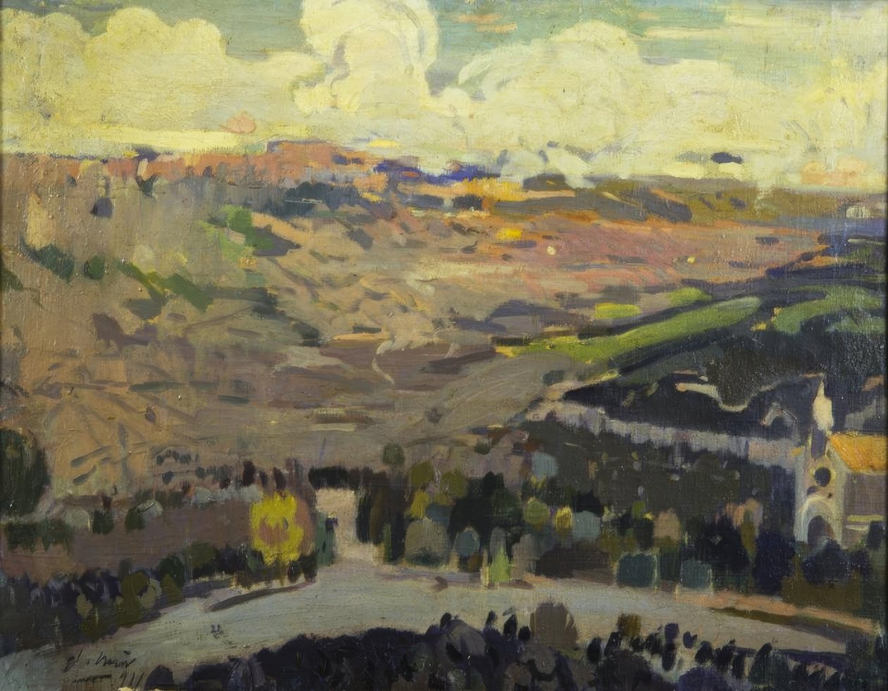 Blick auf L’Aleixar von Joaquim Mir i Trinxet