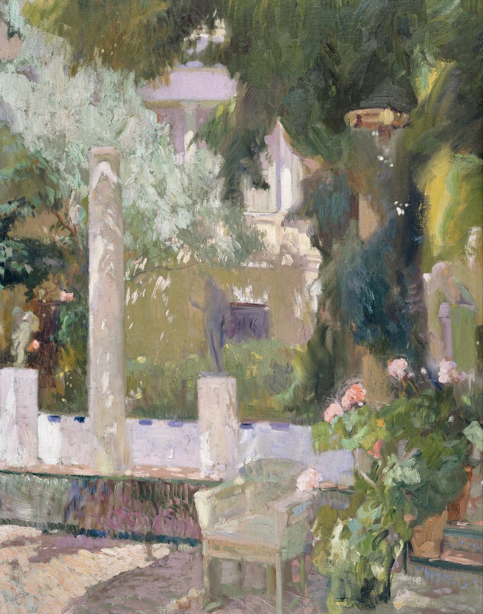 Die Gärten am Haus der Familie Sorolla von Joaquín Sorolla