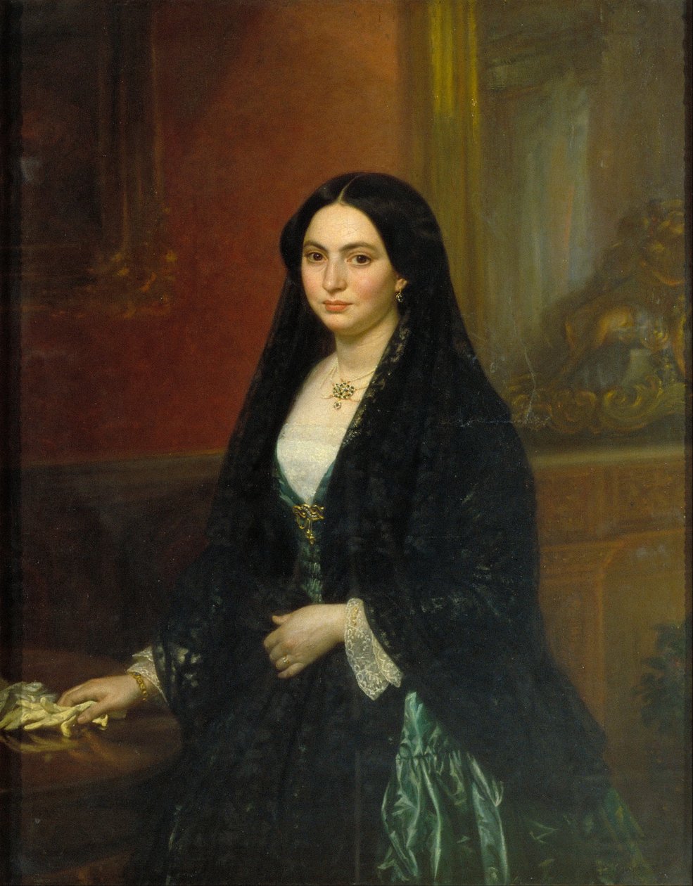 Porträt von Senyora Espalter von Joaquín Espalter y Rull