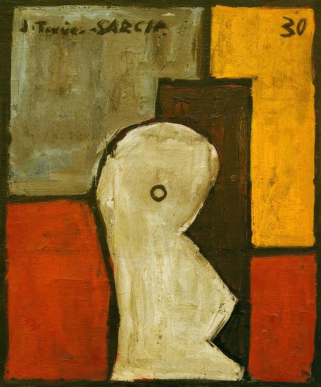 Struktur mit abstrakter Form von Joaquín Torres-García