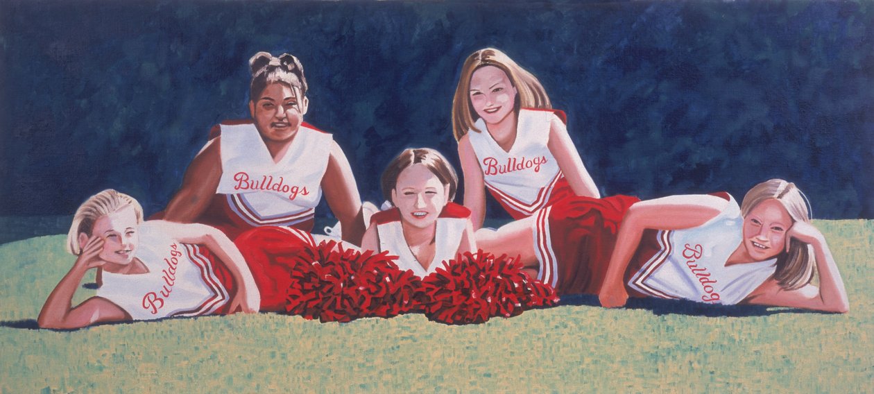 Junior High School Cheerleader auf dem Rasen, 2003 von Joe Heaps Nelson