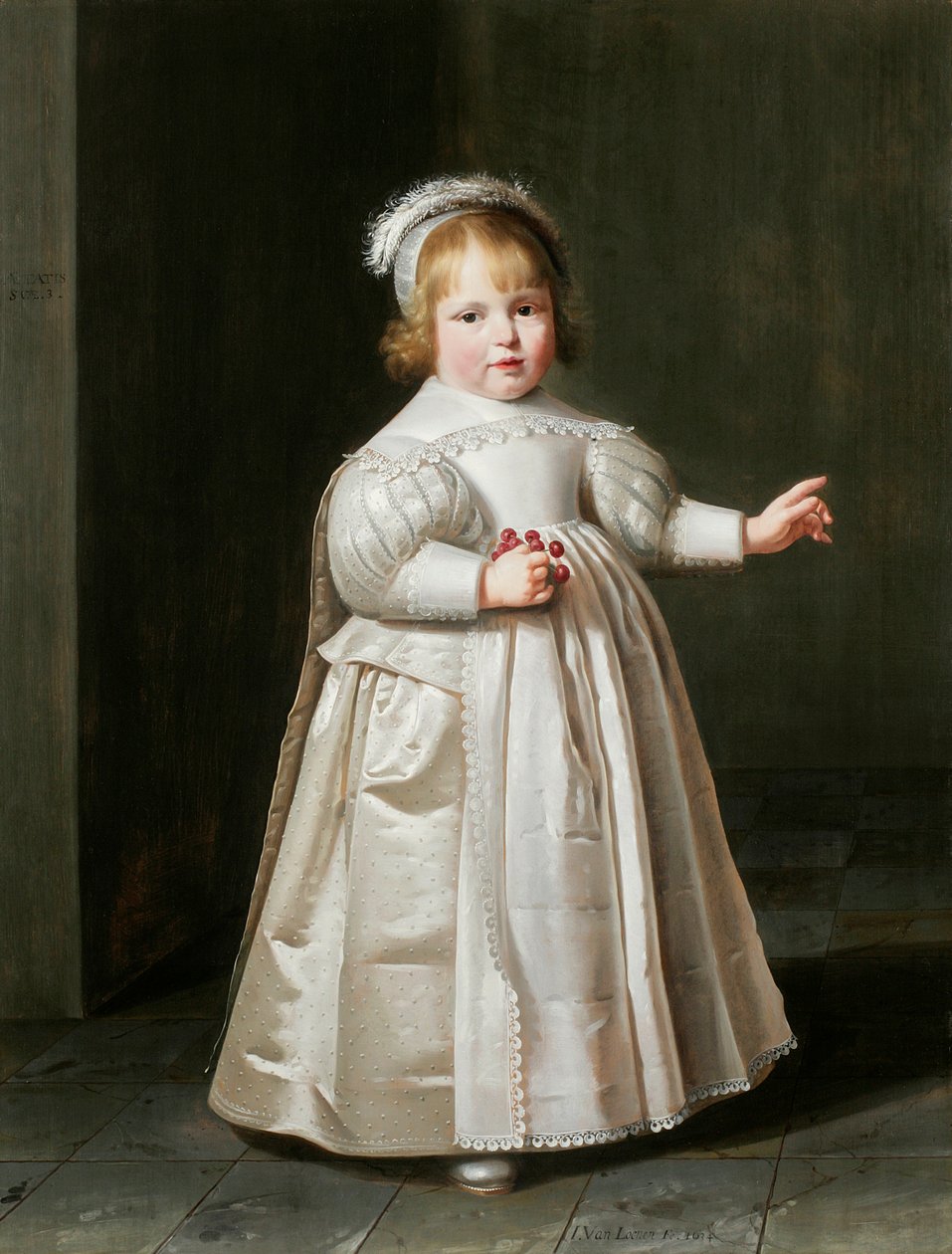 Porträt von Willem van der Muelen, 3 Jahre alt, 1634 von Johan Cornelisz van Loenen
