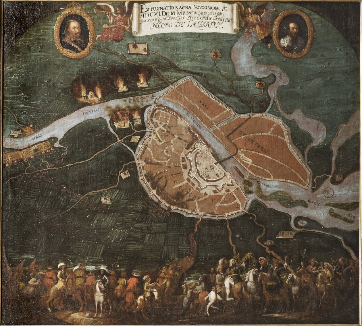Die Schlacht von Nowgorod von Johan Hammer