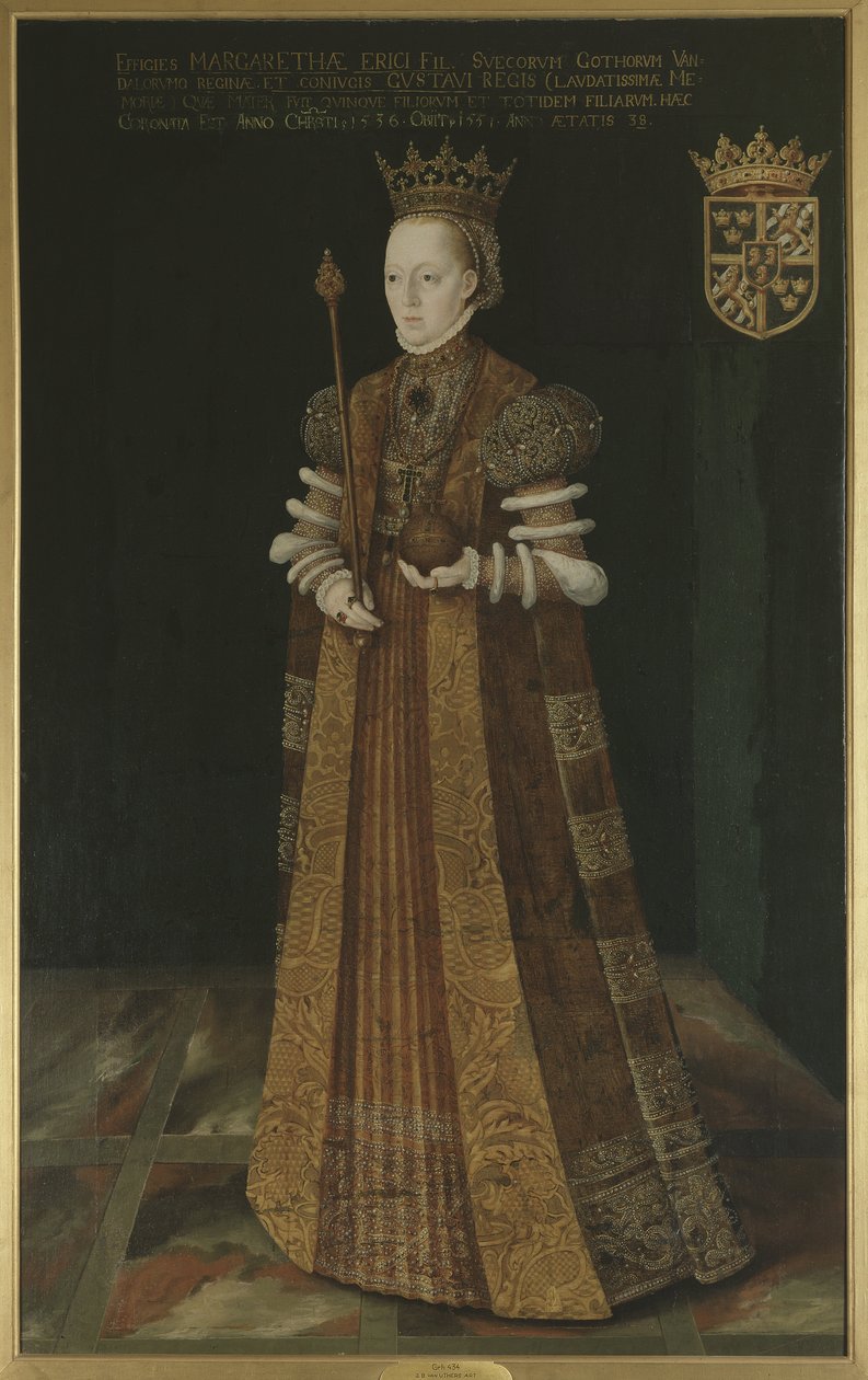 Margarete Lejonhufvud, Königin von Schweden, zweite Ehefrau von Gustav I. Wasa von Uther, Johan Baptista van (aktiv 1562-1597) von Johan Baptista van (active 1562 1597) Uther