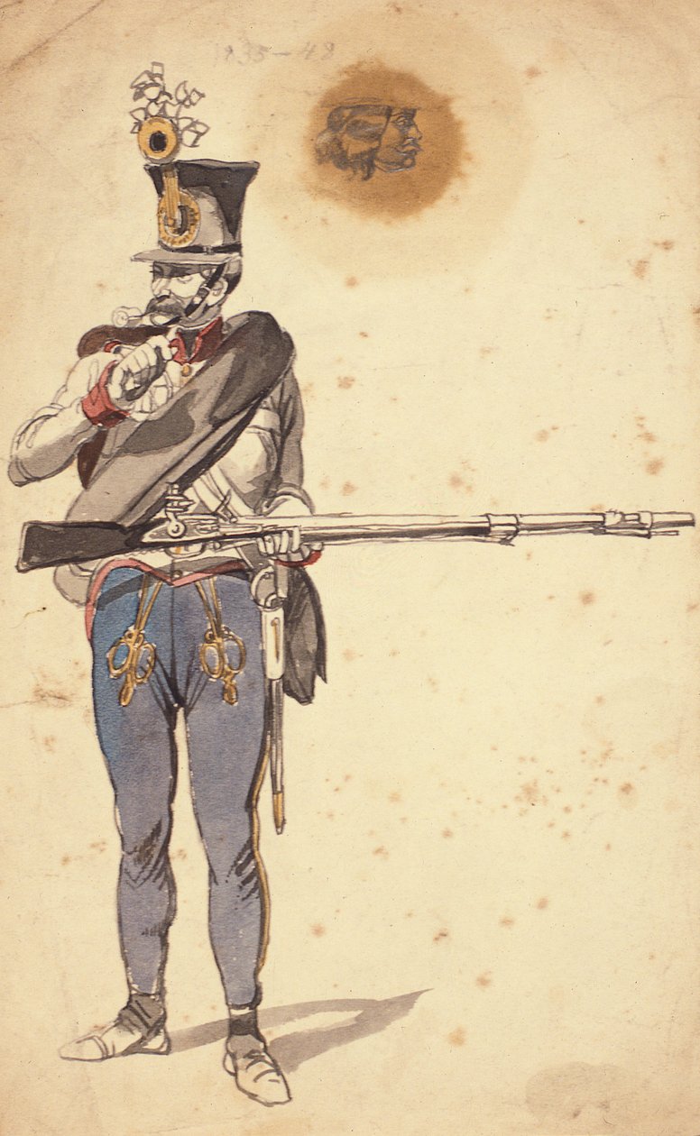Privatsoldat der ungarischen Infanterie, 1835-1849 von Johan Baptiste Heinefetter