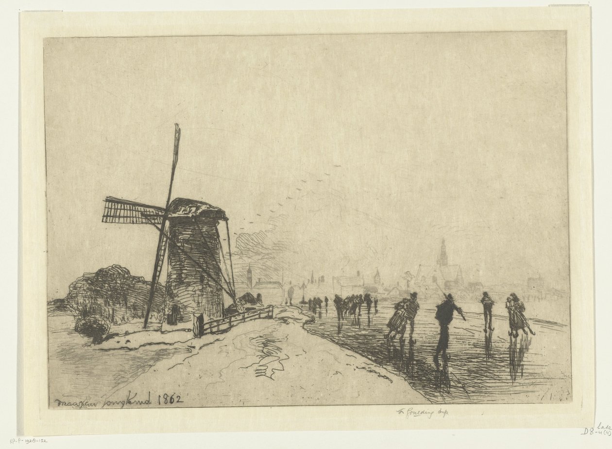 Ansicht von Maassluis von Johan Barthold Jongkind