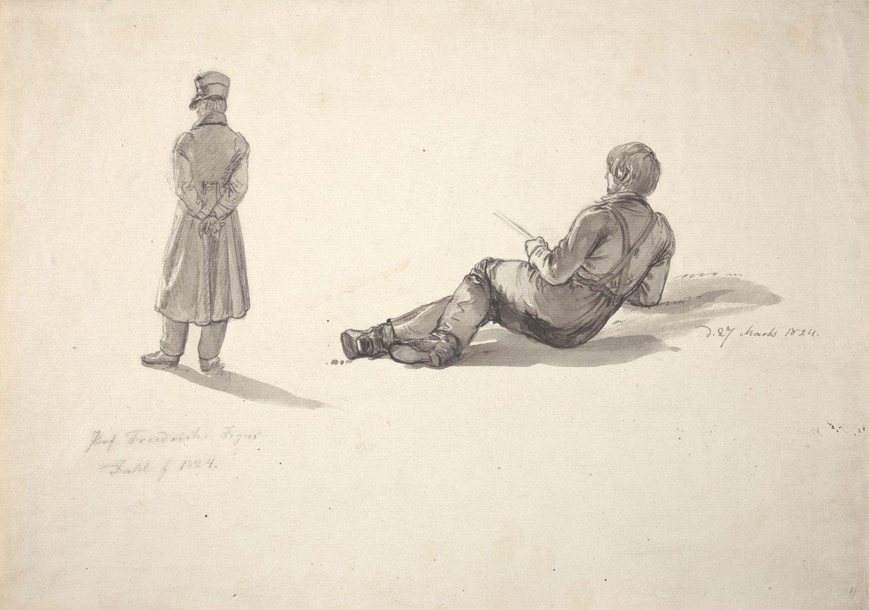 Caspar David Friedrich; Angler von Johan Christian Dahl