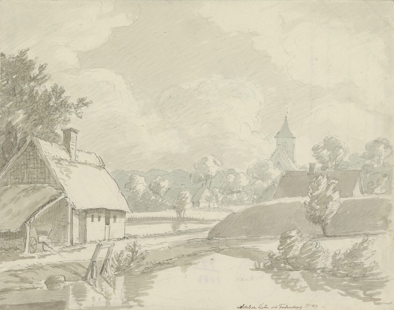 Nødebo Kirche bei Fredensborg von Johan Christian Dahl