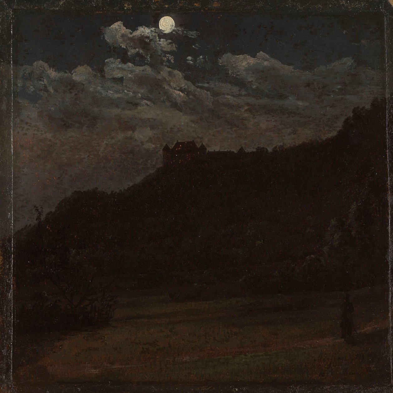 Schloss Siebeneichen bei Meißen von Johan Christian Dahl