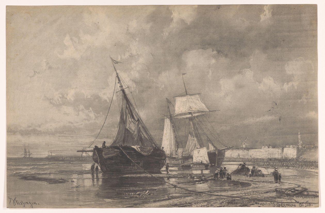 Vlissingen von Johan Conrad Greive (signed by artist)