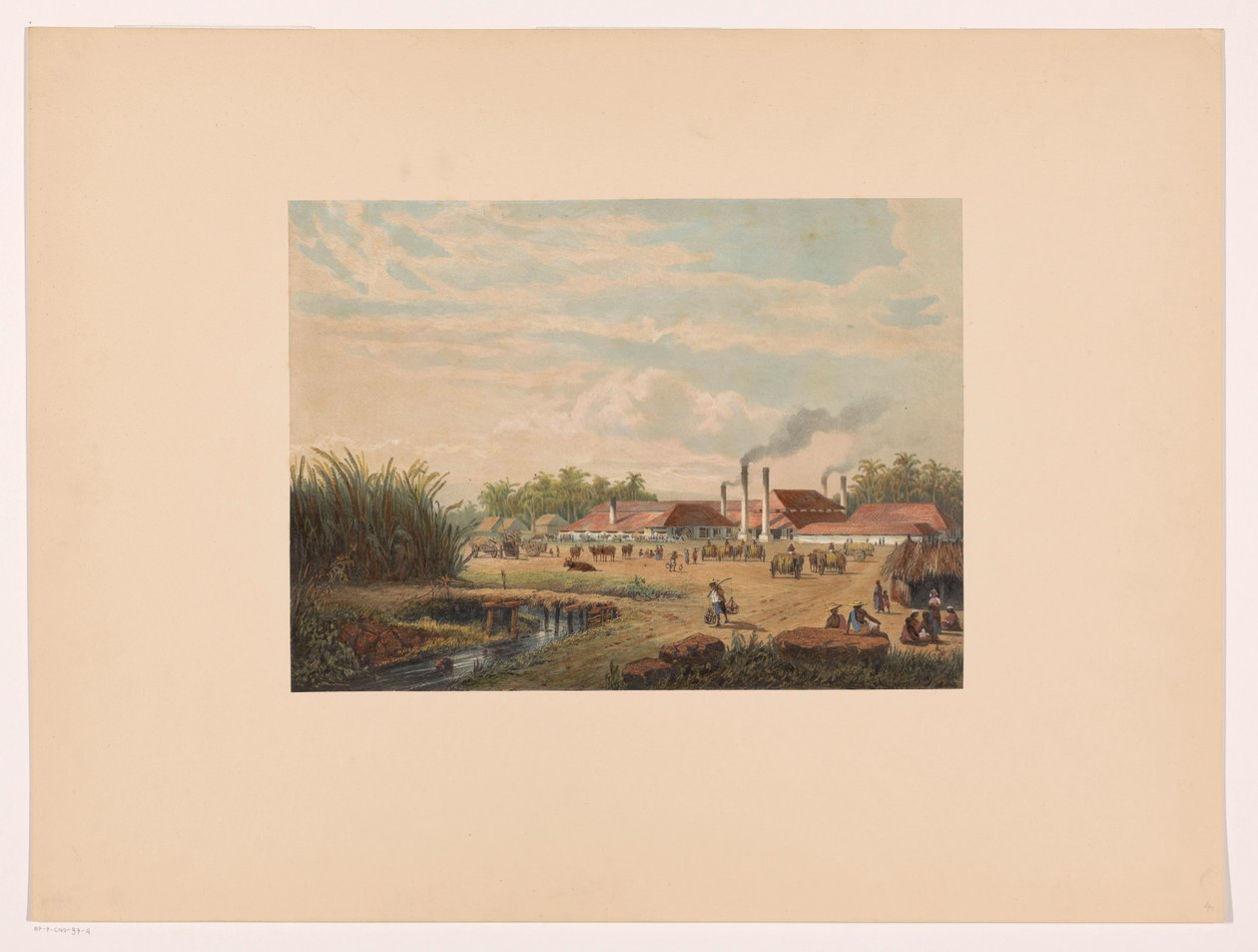 Pangka-Fabrik bei Tegal in Zentral-Java von Johan Conrad Greive