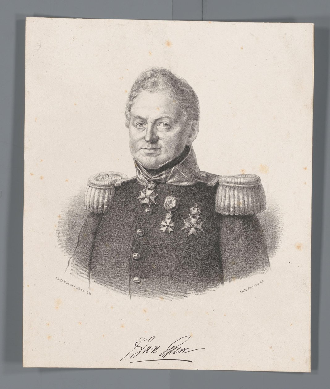 Porträt von Joseph Jacobus Baron van Geen von Johan Hendrik Hoffmeister